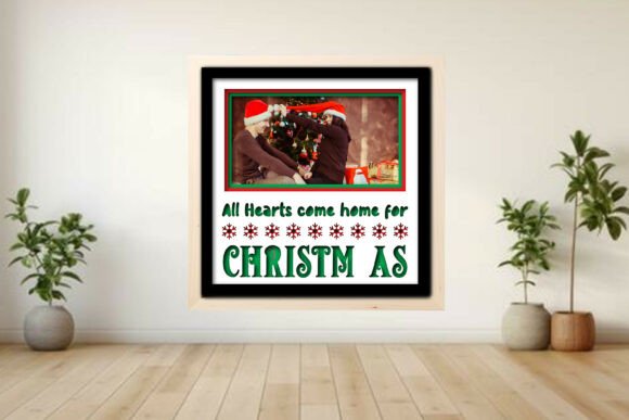 All Hearts -Christmas Photo Frame Shadow for Crafts and Graphics