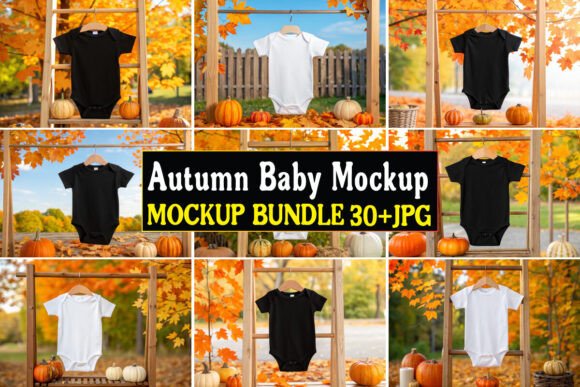 Autumn Baby Mockup Bundle 04: A Designer's Review for Graphics and Product Mockups