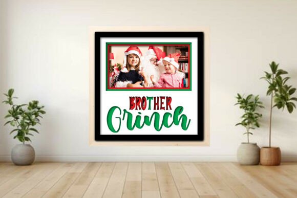Brother Grinch Photo Frame Shadow Graphics for Crafts