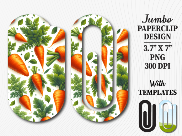 Carrot Vegetable Garden Jumbo Paperclip Graphics and Crafts Review