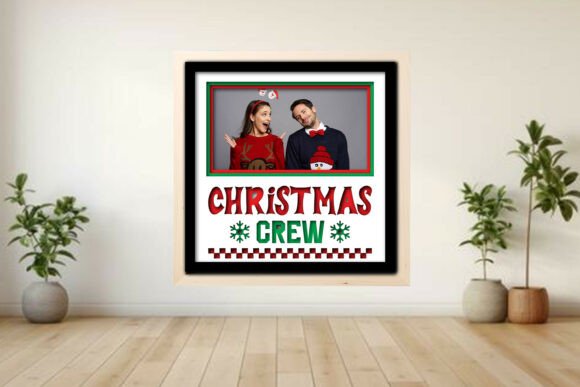 Christmas Crew Photo Frame Shadow Graphics and Crafts