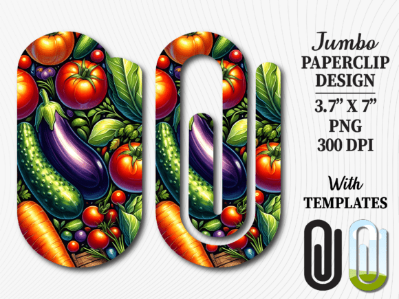 Fresh Vegetable Planner Jumbo Paperclip Graphics and Crafts Review