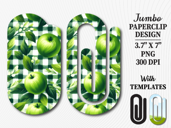 Green Apple Gingham Jumbo Paperclip Graphics and Crafts Review