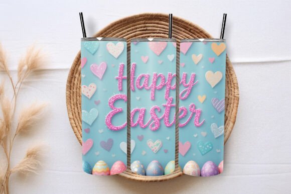 Happy Easter Day Tumbler Wrap: A Graphic Design Asset Review