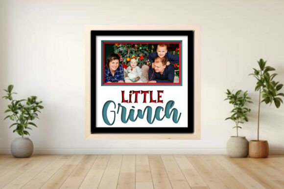 Little Grinch Photo Frame Shadow: Graphics for Crafts