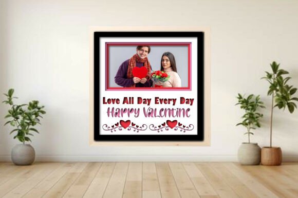 Love All -- Valentine Photo Frame Shadow: A Designer's Take on Graphics and Crafts