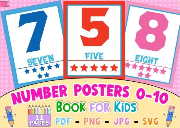 Number Posters 0-10 for Classroom Decor: A Graphics Review