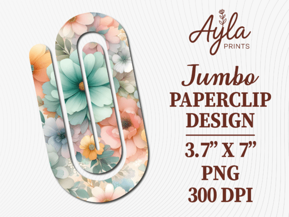 Pastel Rainbow Floral Jumbo Paperclip Embroidery Review