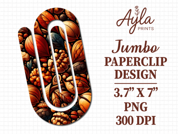 Pinecone Leaves Fall Jumbo Paperclip Graphics and Crafts Review