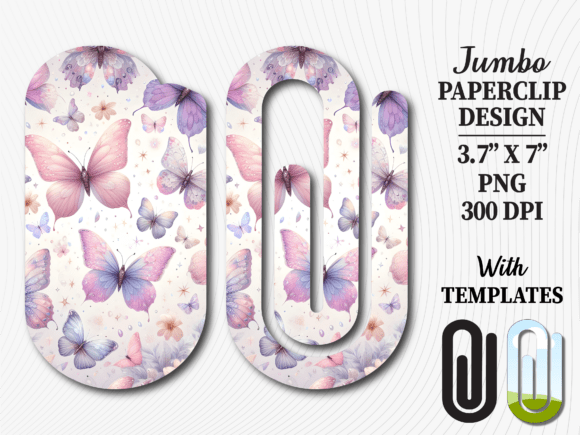 Pink Purple Butterfly Jumbo Paperclip Review