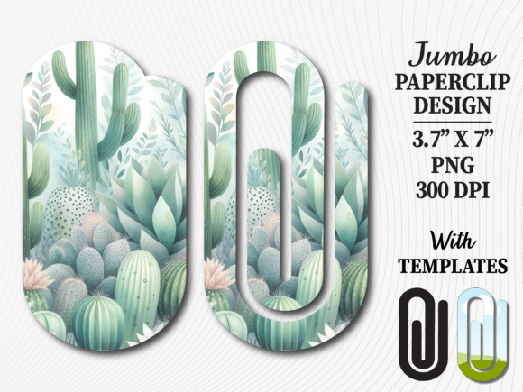 Succulent Cactus Green Jumbo Paperclip Graphics and Crafts Review
