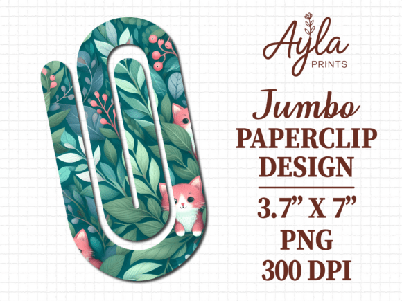 Tropical Leaves Foliage Jumbo Paperclip Graphics and Crafts Review