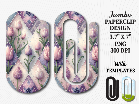 Tulip Flower Spring Jumbo Paperclip Graphics and Crafts Review