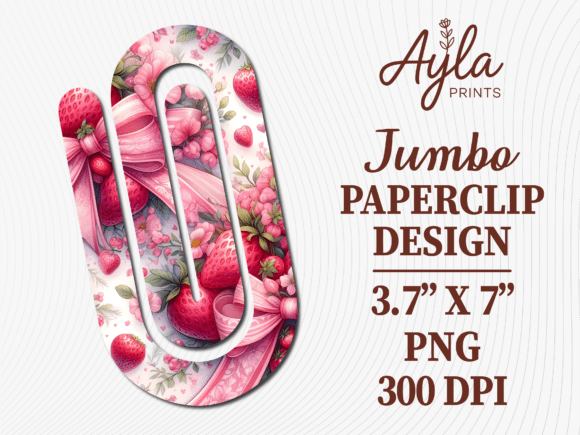 Valentines Strawberry Jumbo Paperclip Graphics and Crafts Review