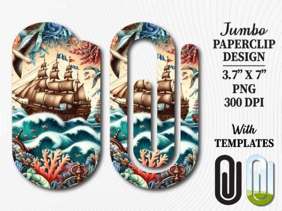 Vintage Nautical Ship Jumbo Paperclip Graphics and Crafts Review