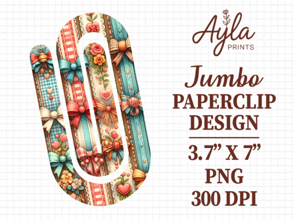 Washi Tape Bow Floral Jumbo Paperclip Graphics and Crafts Review