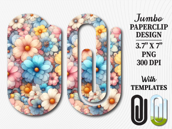 Watercolor Wildflower Jumbo Paperclip Graphics and Crafts Review