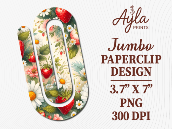 Wildflower Spring Jumbo Paperclip Design Graphics and Crafts Review